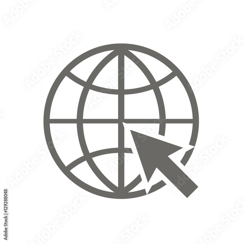 Icon website on a white background