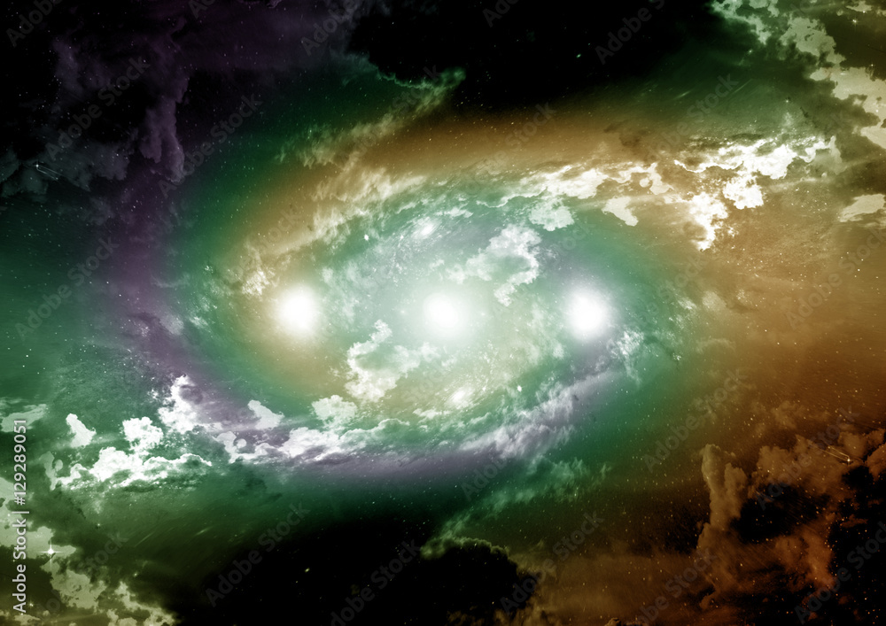 galaxy in a free space galaxy in a free space