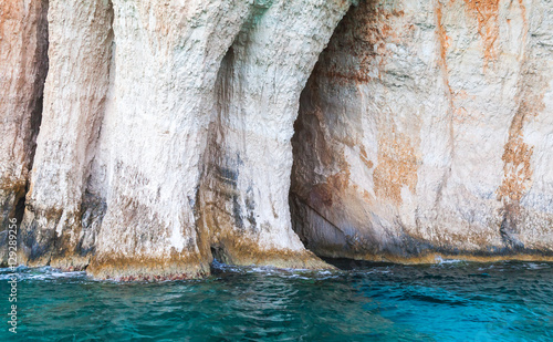 Coastal rocks of Greek island Zakynthos