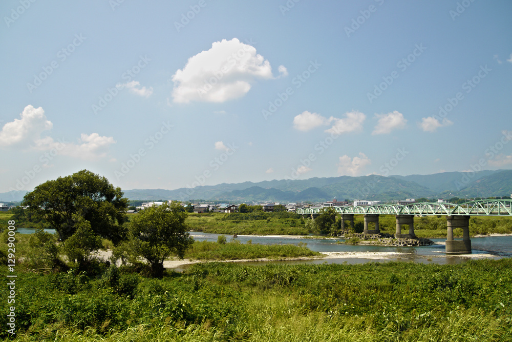 紀の川と鉄橋 紀の川と鉄橋