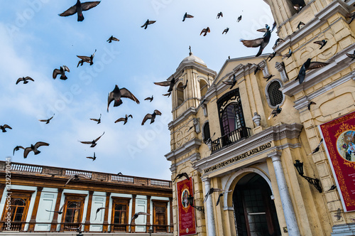 Cathedral of San Francisco in Lima, Peru photo