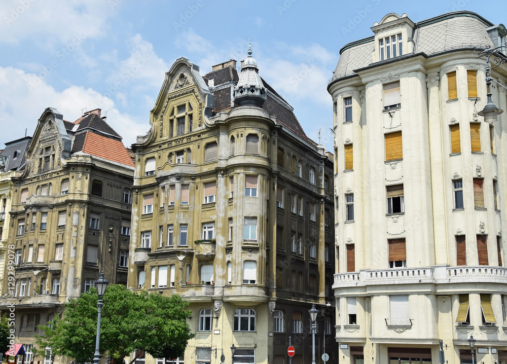 Old apartment buildings, Budapest, Hungary