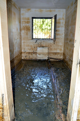 Ruined home after flood