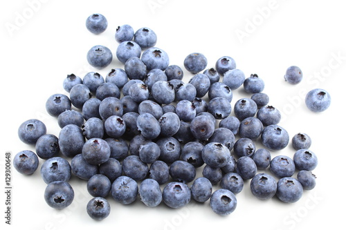 blueberry fruits isolated on a white background