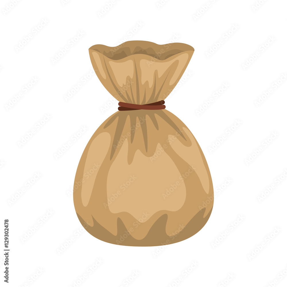 Money bag icon. Money financial item commerce market and buy theme. Isolated design. Vector illustration Money bag icon. Money financial item commerce market and buy theme. Isolated design. Vector illustration
