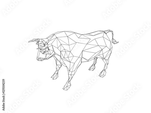 Abstract bull polygonal.Iso...