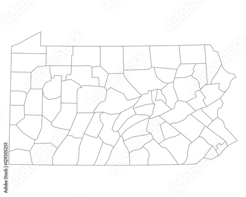 Karte von Pennsylvania