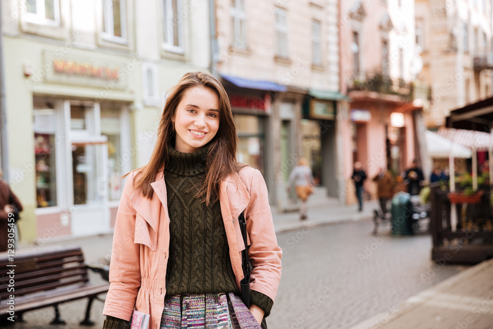 Beauty fashion model in coat Beauty fashion model in coat