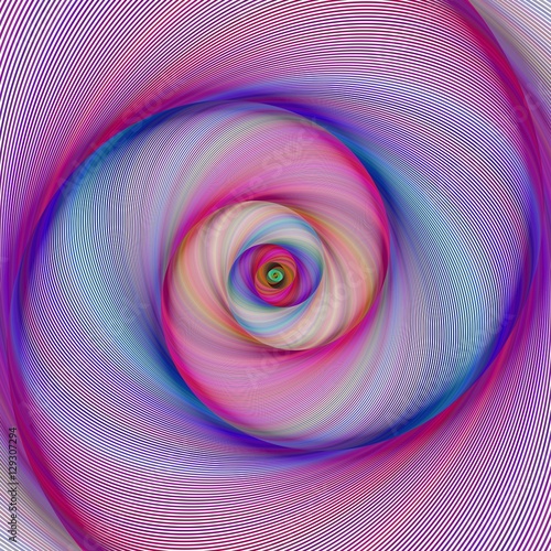 Colorful abstract spiral fractal background design