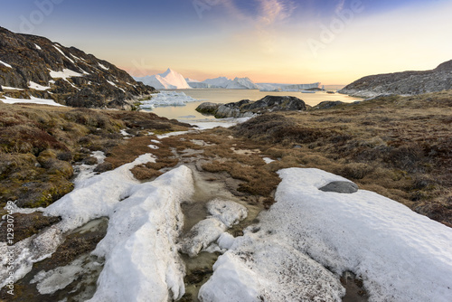 glaciers on the arctic ocean in Greenland © murattellioglu
