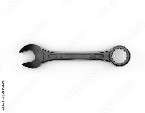 Wrench. Isolated on white b...