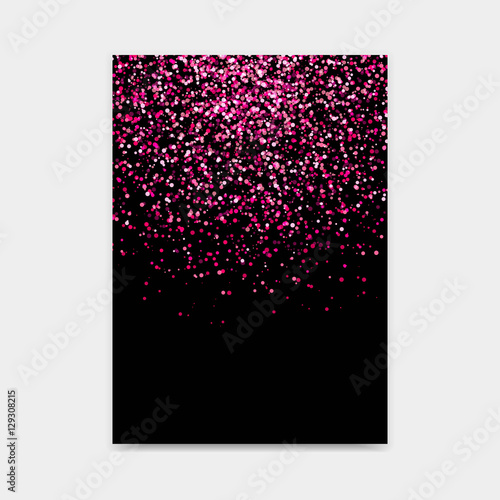 Shiny vector abstract background with pink glitter. Design template for brochures, banners, posters and other graphics.