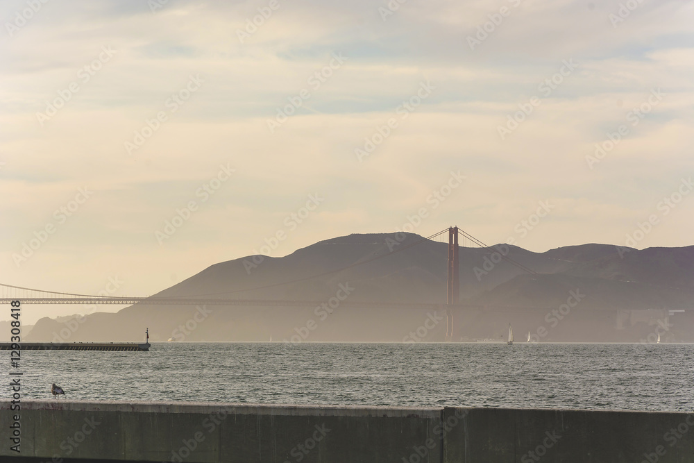 Panorama of Golden Gate Bridge