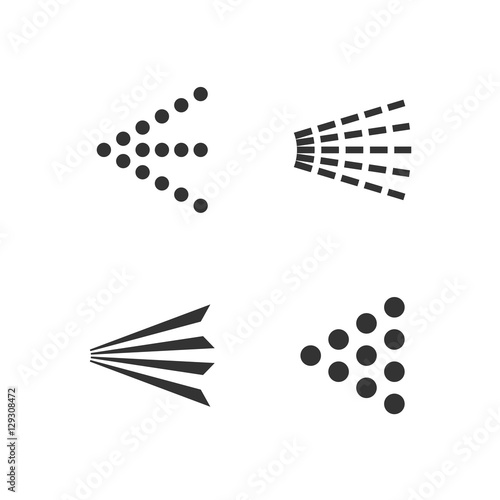 Spray icons set