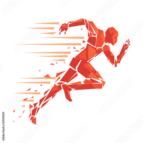 fire running man