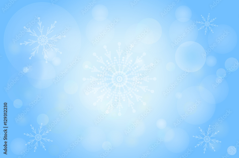Winter bokeh abstract light background with snowflakes. Winter bokeh abstract light background with snowflakes.