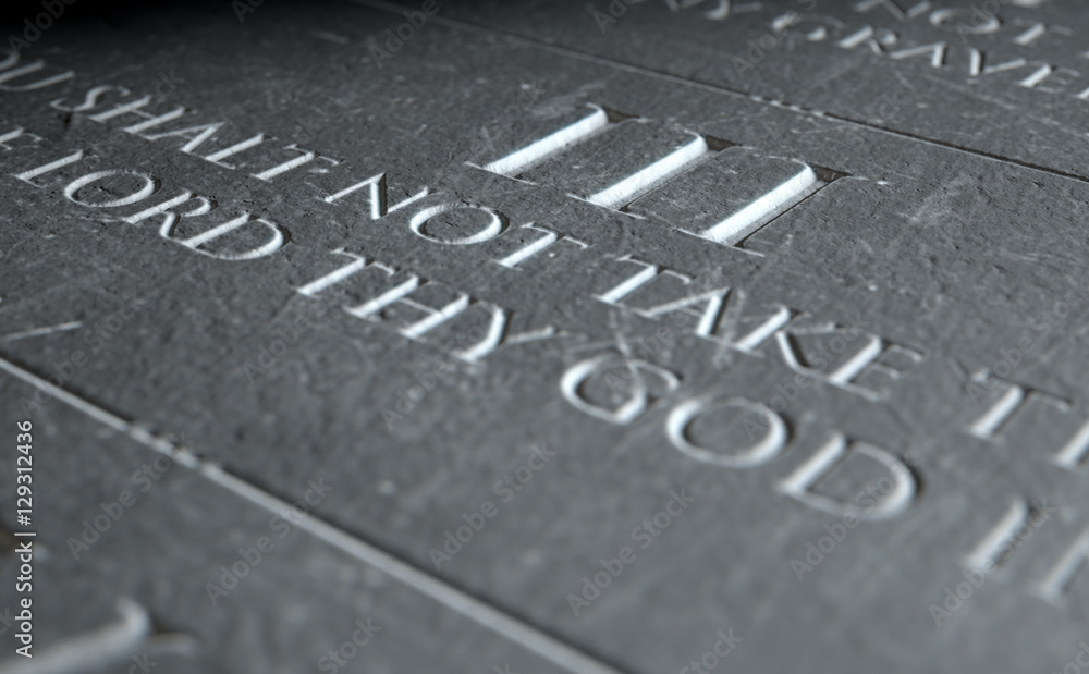 Fototapeta premium The Third Commandment