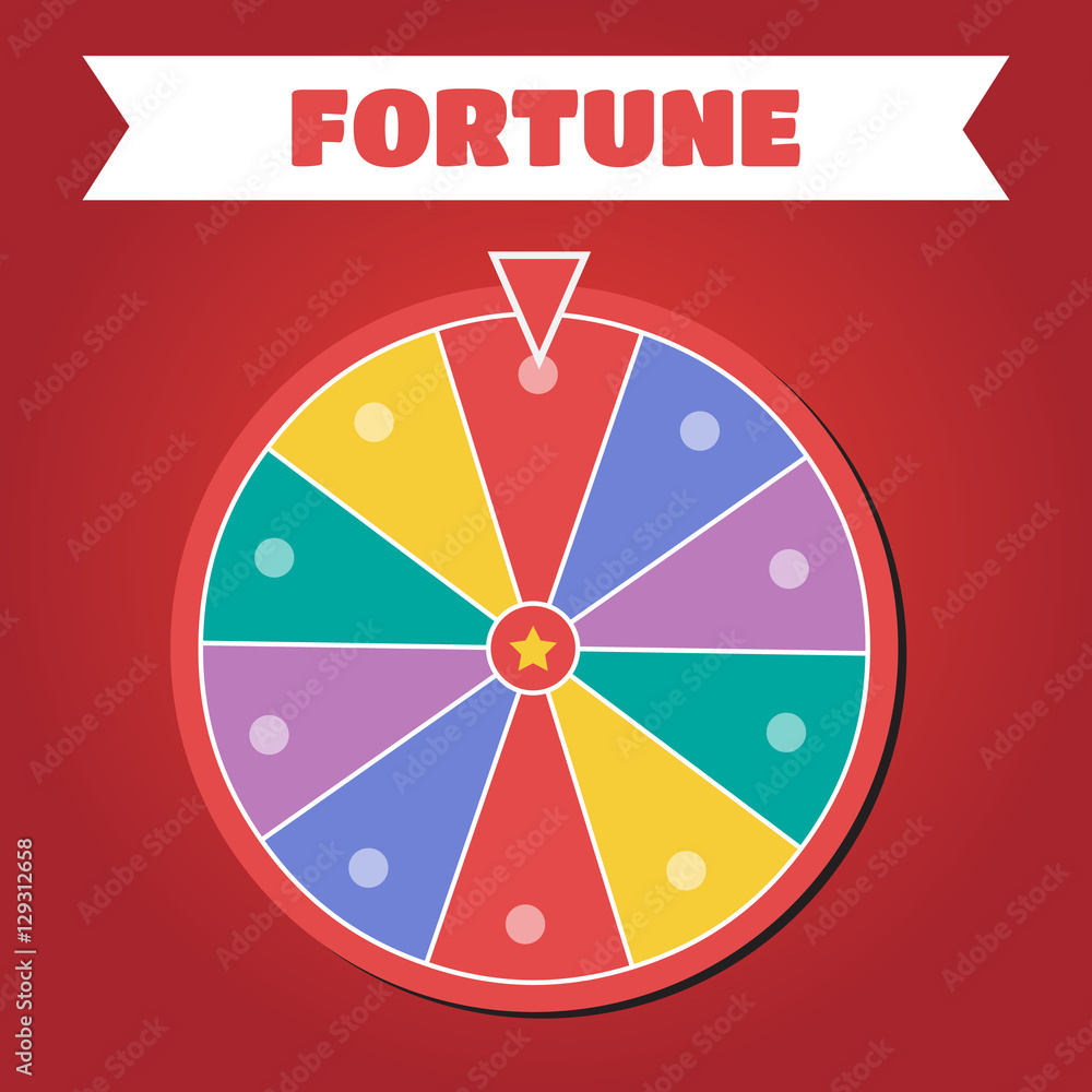 Wheel of fortune vector illustration Wheel of fortune vector illustration