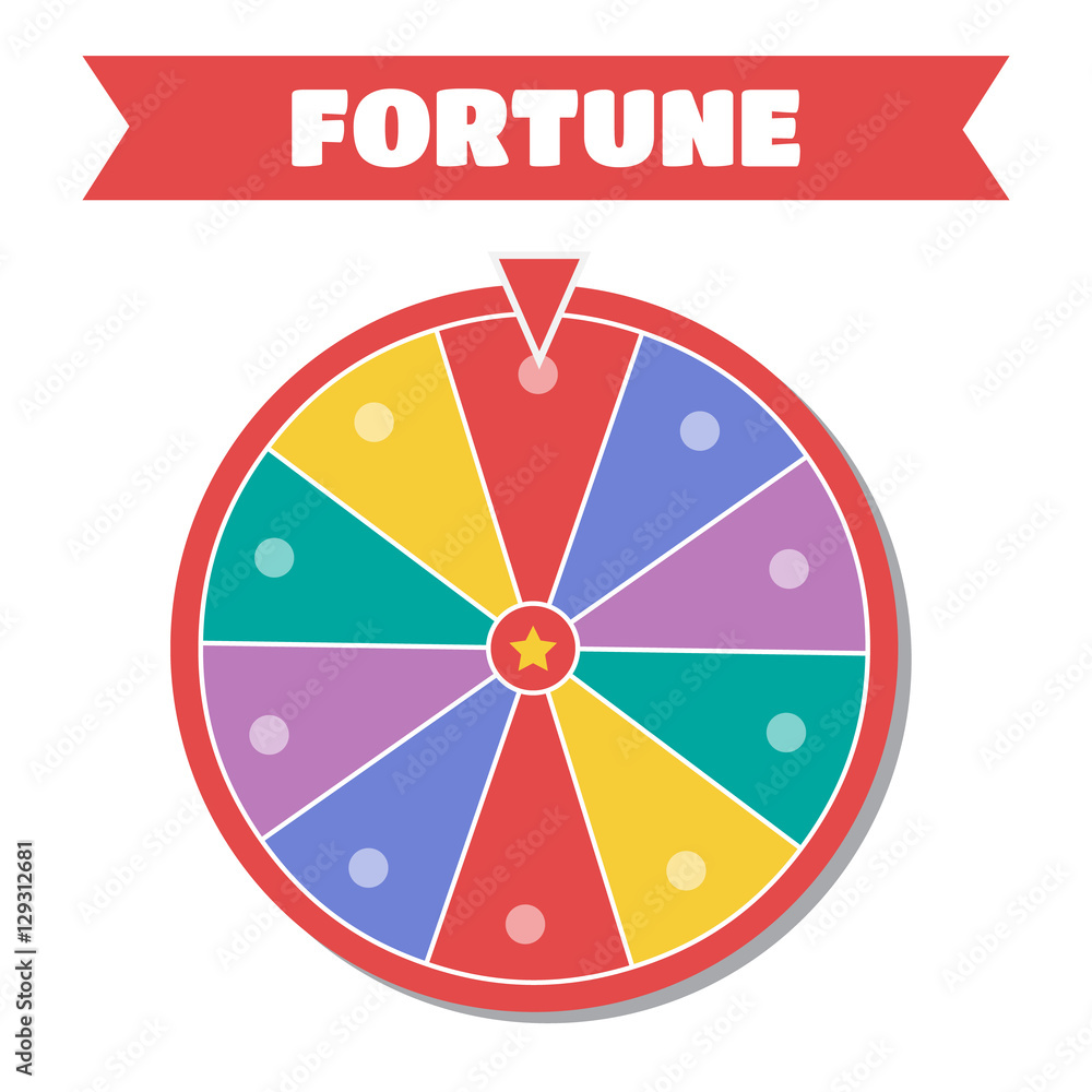 Wheel of fortune vector illustration Wheel of fortune vector illustration