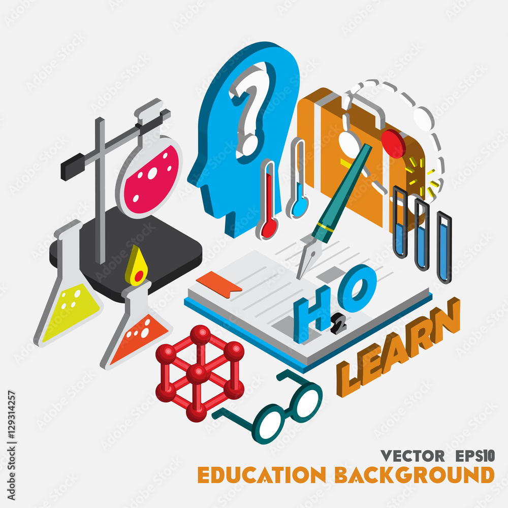 illustration of info graphic science set concept in isometric 3d graphic illustration of info graphic science set concept in isometric 3d graphic