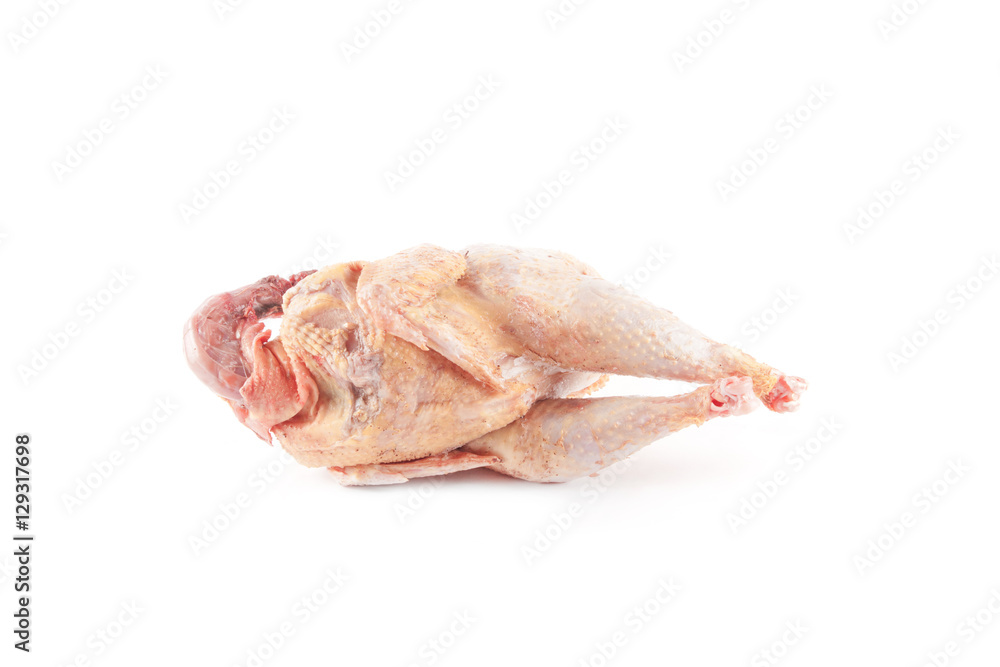 Chicken carcass isolated 