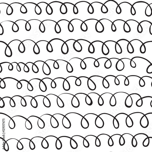 Tableau sur toile Scribble vector pattern