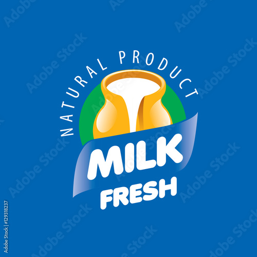 vector logo milk