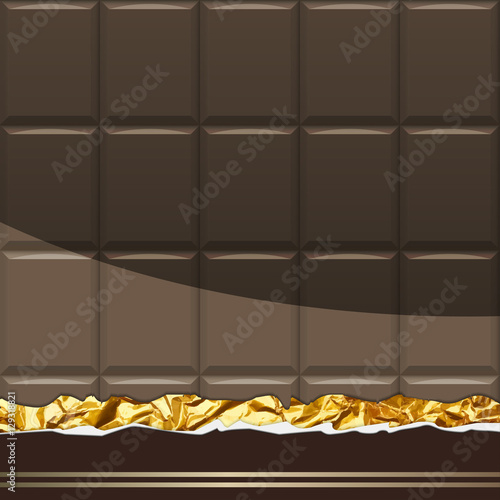 Dark Chocolate pattern. Vector Illustration