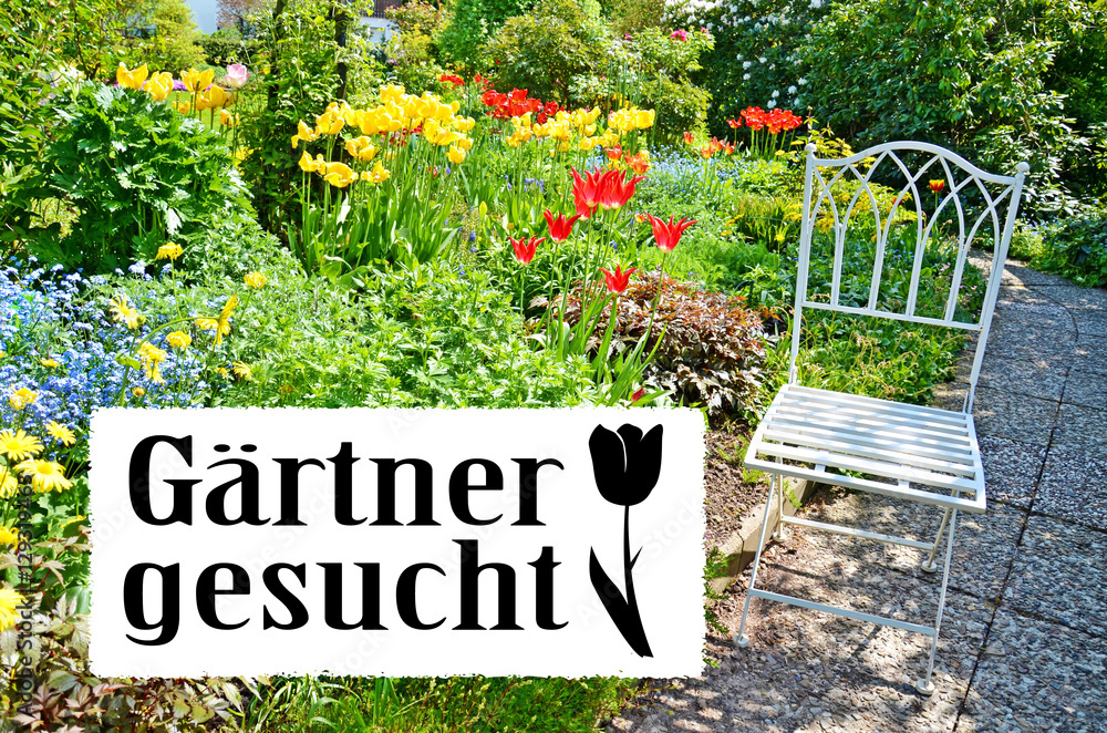 Gärtner gesucht StockFoto Adobe Stock