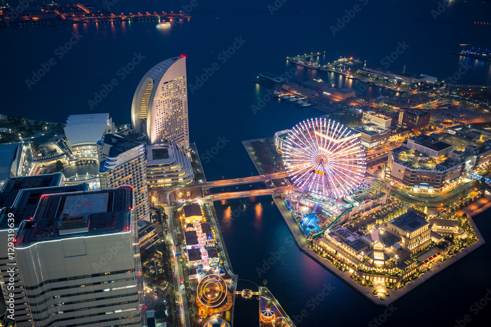 Night at Yokohama bay