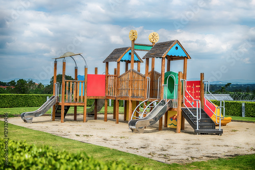 Wallpaper Mural Colorful playground on yard in the park. Torontodigital.ca