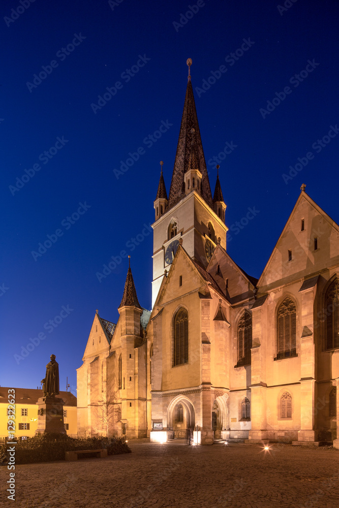 Gothic Church in Sibiu's old city center
