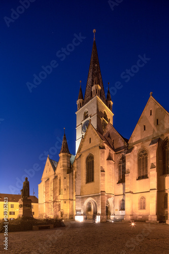 Gothic Church in Sibiu's old city center