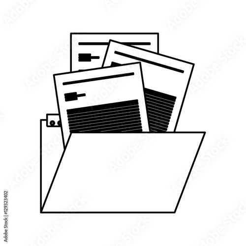 File icon. Folder document data archive and storage theme. Isolated design. Vector illustration