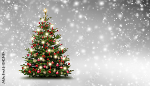 Weihnachtsbaum mit Kerzen