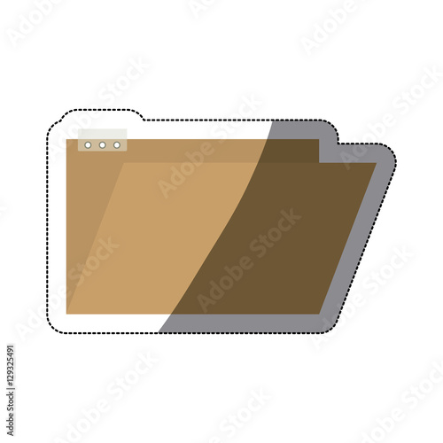 File icon. Folder document data archive and storage theme. Isolated design. Vector illustration