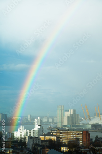 Rainbow over the London 