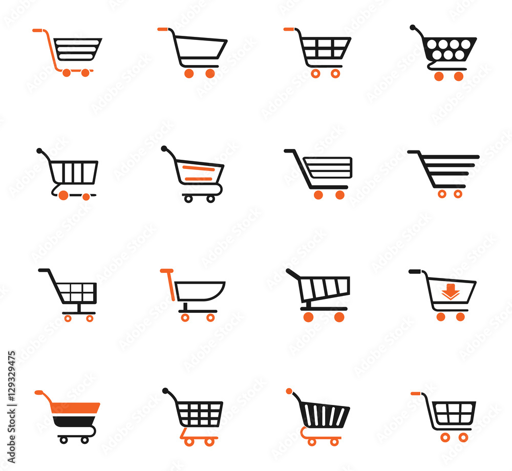 shopping cart icon set shopping cart icon set