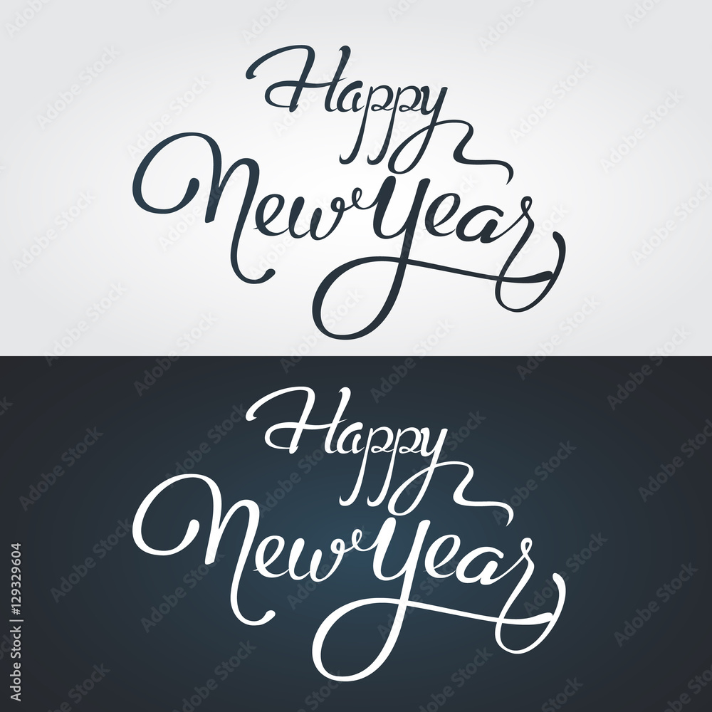 Happy New Year 2017 background with letterting Happy New Year 2017 background with letterting