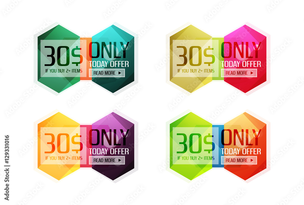 Vector special offer stickers and banners Vector special offer stickers and banners