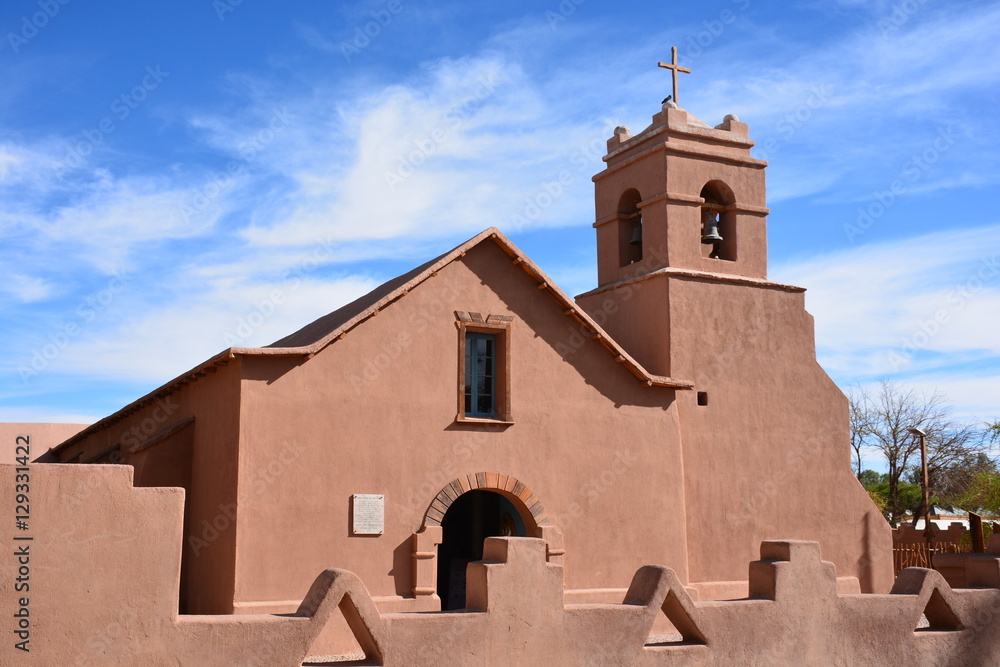 Christian Church in Atacama desert Chile