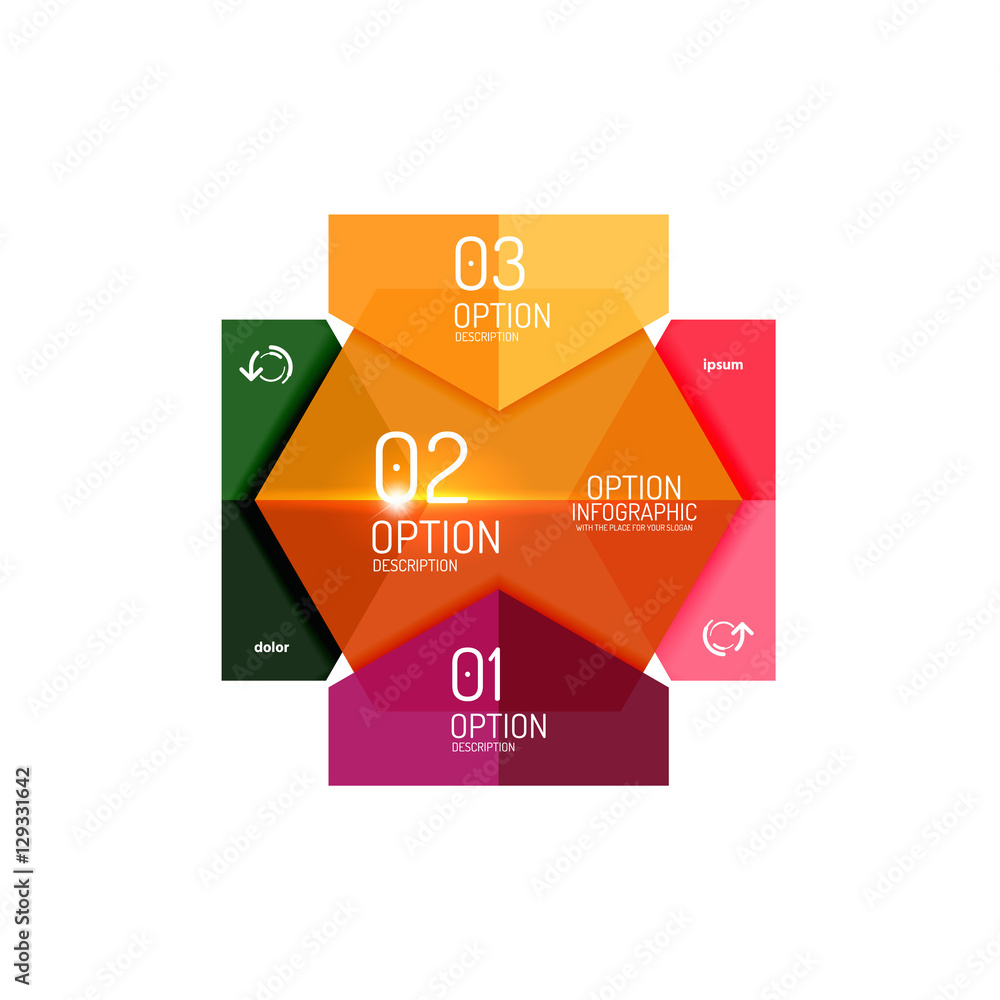 Vector infographic diagram templates Vector infographic diagram templates