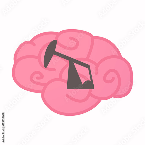 Isolated brain with a horsehead pump