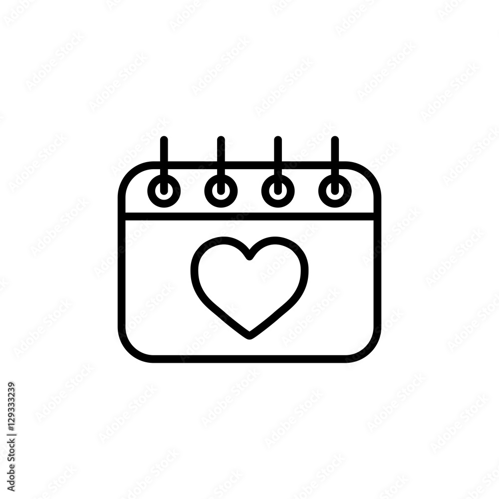 calender date schedule winter date holiday valentine day love celebration appointment winter black on white background outline thin line vector icon calender date schedule winter date holiday valentine day love celebration appointment winter black on white background outline thin line vector icon