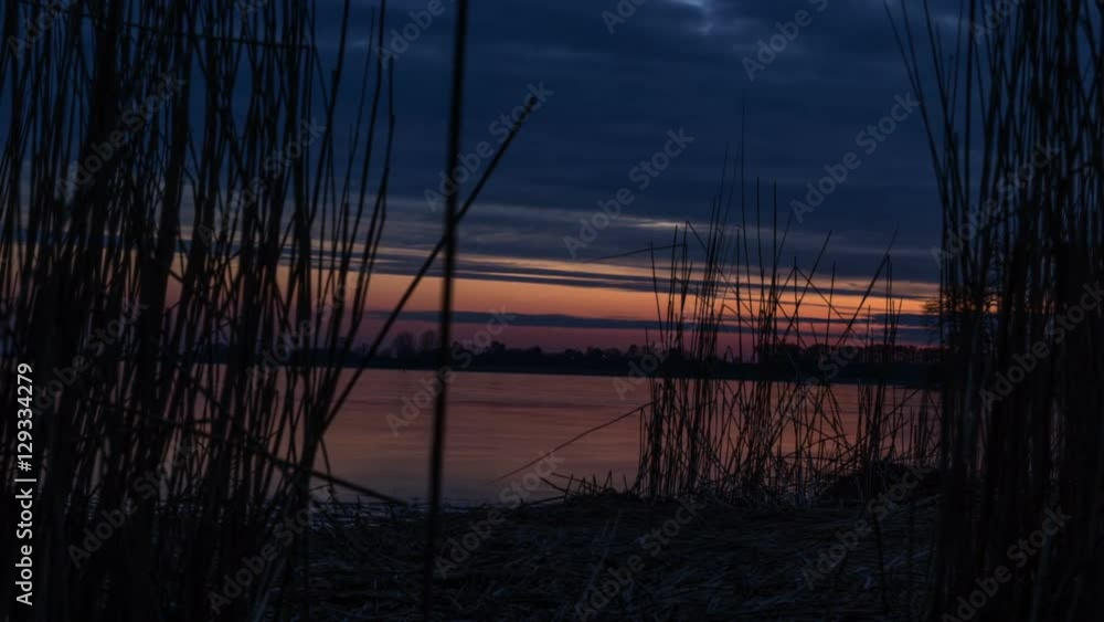 Evening falls with its warm sunset colors Evening falls with its warm sunset colors