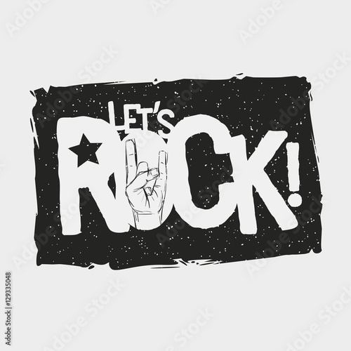 Let's Rock Typographic Design