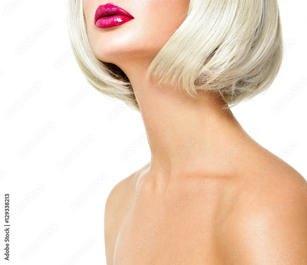 Beautiful blond sexy woman with short hairstyle. Beautiful model Beautiful blond sexy woman with short hairstyle. Beautiful model