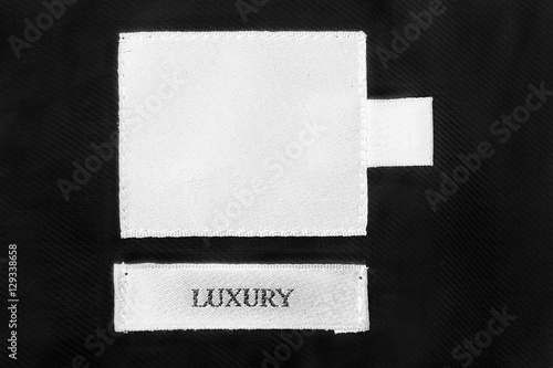 Blank clothes label