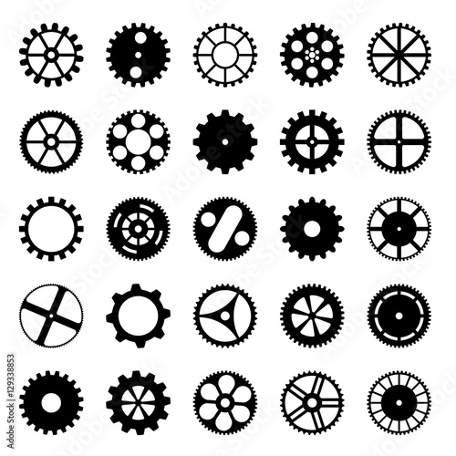 Silhouette Gear Wheels