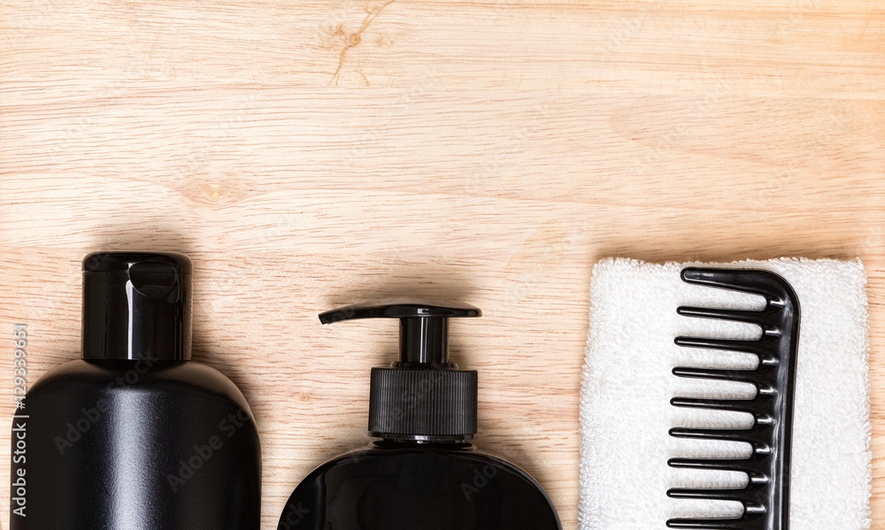 Hair beauty products background Stock Photo | Adobe Stock
